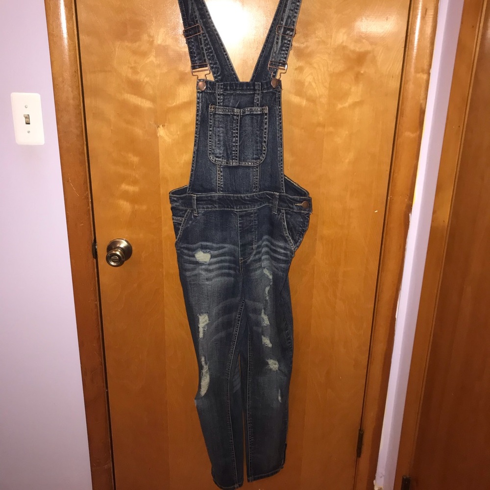 Distressed Overalls